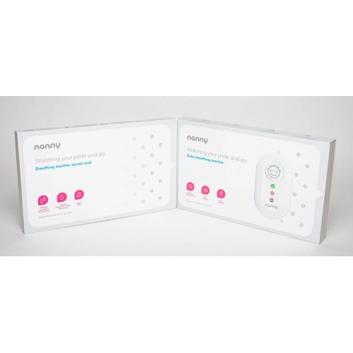 Moniteur respiratoire pour bébés Nanny BM-02 - avec 2 capteurs (ensemble SE)