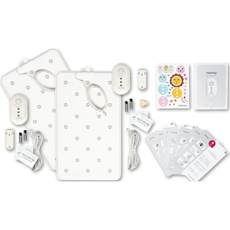 Zwei Babys, zwei Monitore - für Zwillinge ideal geeignet.