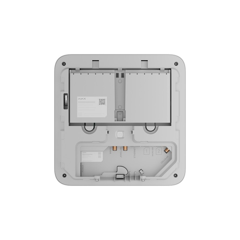 AJAX Superior Hub G3 Jeweller - Kabellose Hub-Zentrale mit Fotoverifizierung Weiss