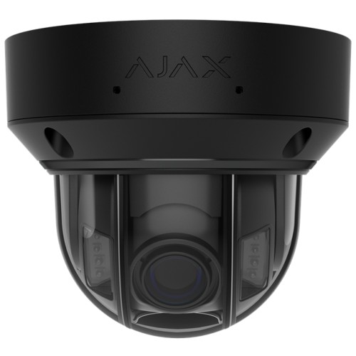 AJAX DomeCam HLVF (5 Mp) -Kabelgebundene IP-Überwachungskamera mit KI, mit motorisiertem, varifokalem 2,8-12-mm-Objektiv, hybrid